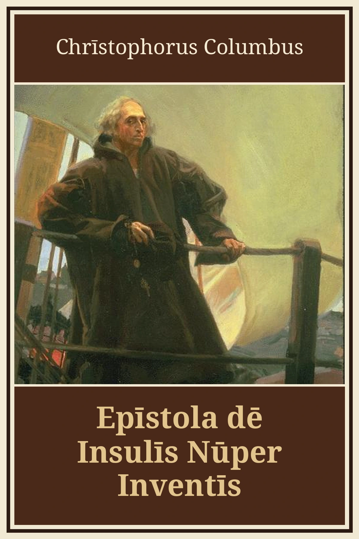 Epistola de Insulis Nuper Inventis cover